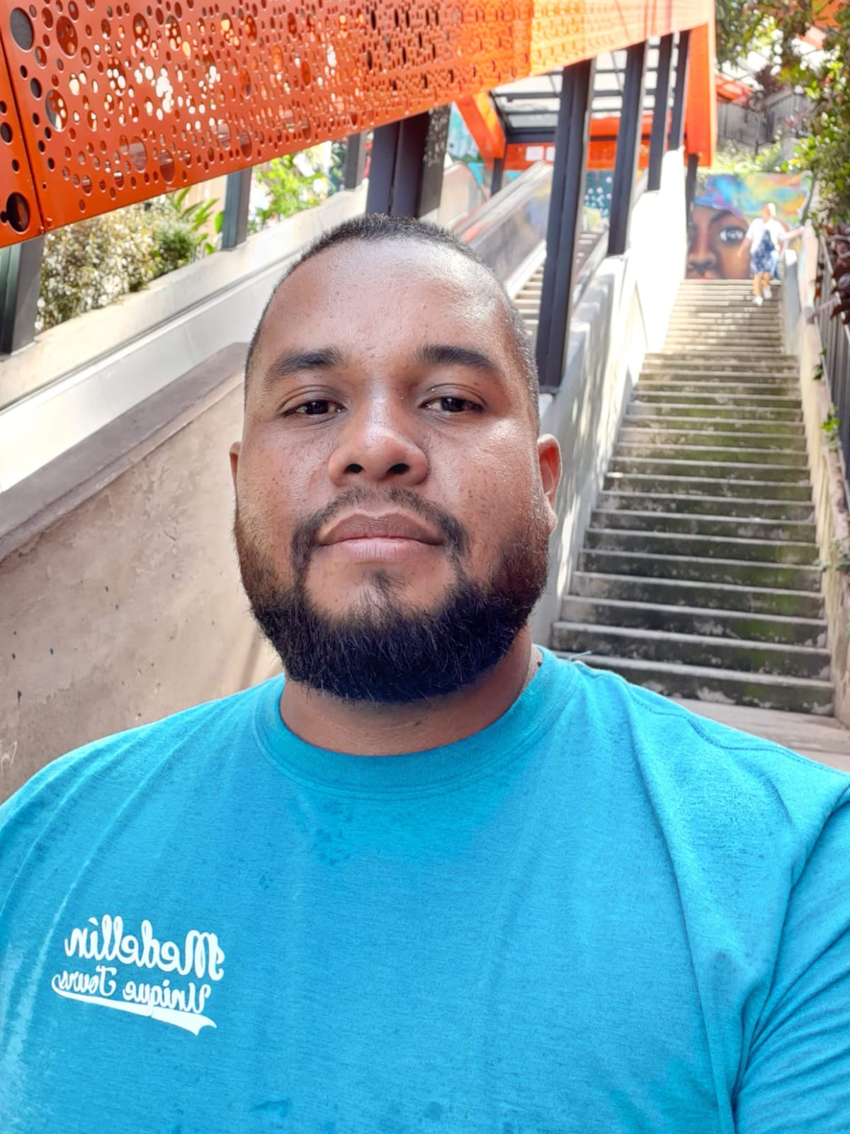 Medellín Unique Tours guide at Comuna 13 in Medellín