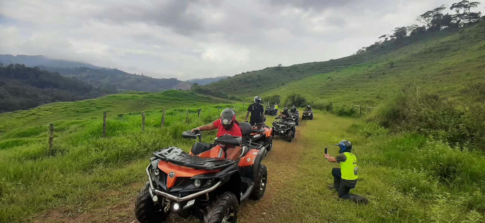ATV adventure tour in the mountains near Medellín, Colombia